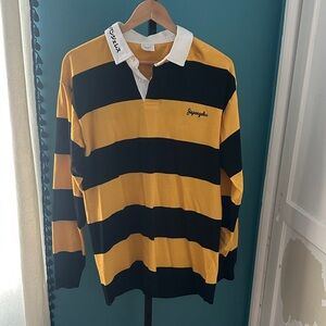 Japangeles Striped Yellow and Black Rugby Shirt